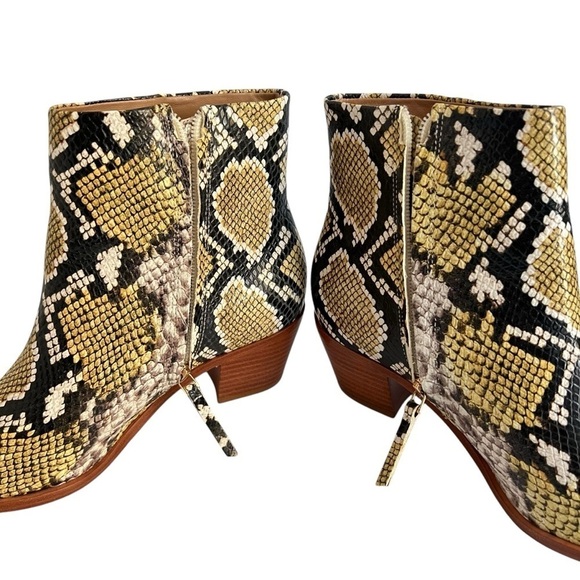 Ulla Johnson Cruz Snakeskin Leather Boot in Honey Size 39 - Picture 11 of 16